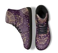 Binienty Zero Drop Sole Barefoot - Zapatos deportivos de piel sintética para hombre y mujer, minimalistas, impermeables, para hombre y mujer, Galaxy Mandala Butterfly, 48 EU