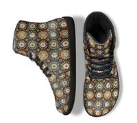Binienty Zero Drop Sole Barefoot - Zapatos deportivos de piel sintética para hombre y mujer, minimalistas, impermeables, para hombre y mujer, Mandala hippie, 37 EU