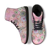 Binienty Zero Drop Sole Barefoot - Zapatos deportivos de piel sintética para hombre y mujer, minimalistas, impermeables, para hombre y mujer, Mandala rosa, 37 EU