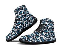 Binienty Zero Drop - Zapatos descalzos para hombre y mujer, de piel sintética, minimalistas, para correr, Art Blue Camo, 46 EU