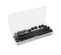 binifiMux Tornillos hexagonales M10-1,5 x 110 mm, acero de aleación de grado 8,8, acabado de óxido negro, paquete de 16