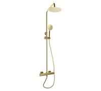 biniliubi Termostato Ducha Dorado Pared Grifo Antical Termostato TermostáTico Casa Mezclador Pulido EstáNdar Cromado Incluido Columna Juego Lluvia LatóN Mano Hogar Multifuncional