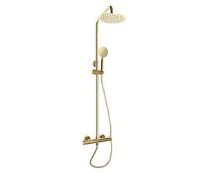 biniliubi Termostato Ducha Dorado Pared Grifo Antical Termostato TermostáTico Casa Mezclador Pulido EstáNdar Cromado Incluido Columna Juego Lluvia LatóN Mano Hogar Multifuncional