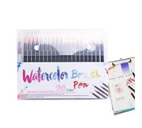 Biniveil Bolígrafos de acuarela, juego de bolígrafos de acuarela, suministros de marcadores de pintura para artista, diario, aula, arte, hogar, escuela, niños, manualidades, proyectos creativos