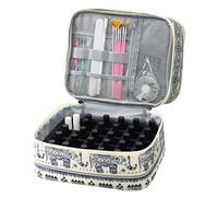 Biniveil Estuche Organizador de Esmalte de uñas,Bolsa organizadora de Esmalte de uñas,Estuche de Transporte para Esmalte de uñas de Viaje de 2 Capas - Bolsa de Almacenamiento de Esmalte de uñas con