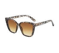 Biniveil Gafas de sol cuadradas para mujer, sombra de moda, marco ligero felino para viajes, vacaciones, picnic, uso diario, viajes, conducción, compras, festivales, Té doble de, Refer to