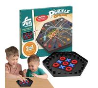 Biniveil Juego De De Nudos Cerebrales,Divertido Juego De Estrategia para Niños con Cordones - Actividades Interiores Retadoras, Juguetes Portátiles De Cordones para Casa Y Viaje