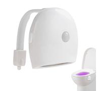 Biniveil Luz para Inodoro con Sensor De Movimiento,Luz De Baño Recargable con Detección Automática - para Espacios Oscuros Baño Nocturno Escaleras Guardería Casa