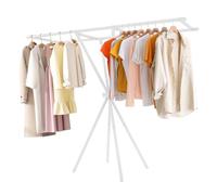 Biniveil Perchero para Secar Ropa, Percha Ropa Plegable Secadora Tendedero, Soporte Portátil para Colgar Ahorra Espacio Secado al Aire para de Cama Toalla Abrigo Pantalones Interior Exterior