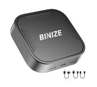 Binize Caja inalámbrica CarPlay AI para Android 12, 4+64G, adaptador inalámbrico CarPlay inalámbrico Android Auto para coche con Carplay con cable OEM, caja de video multimedia para transmisión de