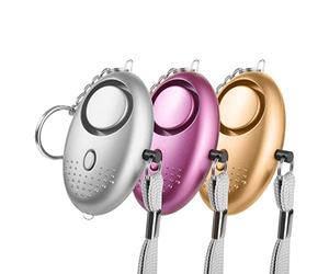 Binky Juego de 3 llaveros de Seguridad con Linterna LED, Aprobado por la policía Mini 140DB, autodefensa, Juego de Sonido de Seguridad contra ataques de pánico para Mujeres y niñas