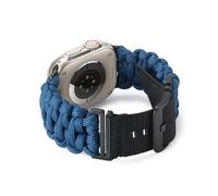 BINLUN Correa Compatible con Apple Watch Paracord 550 49 mm Estilo Militar Correa Deportiva Nailon Resistente Correa de Repuesto para iWatch Ultra/Ultra 2 Hombres Mujeres(Azul Real)