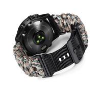 BINLUN Correa Compatible con Garmin 20MM/22MM/26MM Paracord 550 Para Quickfit Correa Nylon Militar Resistente Pulseras de Repuesto Ideal para Garmin Fenix para Forerunner para MARQ para Approach