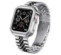 BINLUN Correa de Metal Compatible con Apple Watch 46mm 45mm 44mm 42mm 41mm 40mm 38mm 49mm Correas de Acero Inoxidable con TPU Funda Aptas para iWatch Series 11/10/9/8/7/SE2/SE/6/5/4/3/2/1/SE3/Ultra
