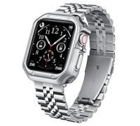 BINLUN Correa de Metal Compatible con Apple Watch 46mm 45mm 44mm 42mm 41mm 40mm 38mm 49mm Correas de Acero Inoxidable con TPU Funda Aptas para iWatch Series 11/10/9/8/7/SE2/SE/6/5/4/3/2/1/SE3/Ultra