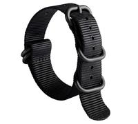 BINLUN Nylon Correa de Reloj de Nailon Military G10 Premium Ballistic Multicolor Bandas para Hombres Mujeres 18 mm 19 mm 20 mm 21 mm 22 mm 23 mm 24 mm con Hebilla de Acero Inoxidable Plateado/Negro