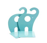 Binnan 1 Par Sujeta Libros Estanteria, Oficina Soporte Libros, Soporte Libros Antideslizante, Separadores Libros Sujetalibros de Metal Elefante para CD o Libros, Oficina, Biblioteca, Hogar y Escuela