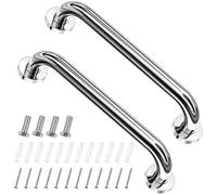 Binnan 2 Piezas Agarraderas Baño, 30cm Agarrador Ducha Personas Acero Inoxidable, Barra de Agarre de Acero Inoxidable Cromado, Barras Minusvalido, Agarradero para Mayores, Discapacitado