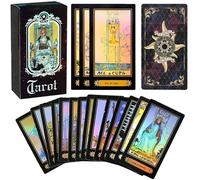 Binnan 78 Tarjetas, Baraja de Cartas de Tarot, Cartas de Tarot de Destino de Lectura Anual Juego de Mesa para Juego de Mesa de Uso Individual, Adivinación Juego Edición en Inglés