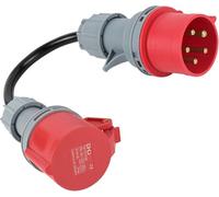 Binnan Adaptador CEE, 16A a 32A con Cambio de Fase, Toma de Corriente CEE de 5 Polos, Impermeable IP44, Corriente Estructural Adaptador CEE, Adaptador Industrial para Uso Industrial y doméstico