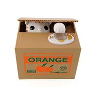 Binnan Hucha Electrónica Automatizado Gato Roba Moneda Dinero Hucha para Niños