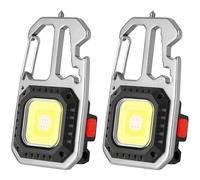 Binnan Mini Linterna LED, Llavero con luz Multifuncional para Exteriores, 2PCS Mini Linterna LED Luz de Trabajo, lampara portatil led Recargable para Camping Emergencia Reparaciones