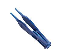 Binnan Pinzas de Limpieza de Nariz para Bebés con Luz LED, Pinza Nasal para Bebés, Cabeza Redonda, Herramientas de Limpias Cuidado para Oreja, Boca, Nariz y Ombligo (Azul)