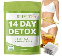 Binnan Té de 14 Días para Perder Peso, 14 Bolsas de Té para Perder Peso, Bebidas Adelgazantes, Té Quemagrasas Potente Para Adelgazar Fat Burner