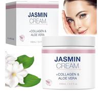 Binnan Ungüento de Jazmín de Ojo, Crema de Contorno Anti -Wrinkle, Crema para los ojos con Colágeno y Aloe Vera para Eliminar Bolsas Debajo, 100g