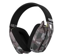 BINNUNE BW06 Cascos Gaming Inalambricos, Auriculares Gaming Inalambricos de 2.4G para PS5, PS4, PC, NS, Cascos PS5 con Sonido Estéreo Auriculares con Microfono, Duración 60Hr+,Camuflaje