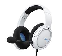 BINNUNE Cascos Gaming, Auriculares Gaming con Micrófono, Premium Stereo, Orejeras Ligero Cómodo, para Ps4 Ps5 Xbox PC NS Tableta Laptop - Azul