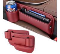 BINNXC 2Pcs Organizador De Huecos para Asiento De Coche para Nissan Almera Pulsar Tiida Versa Latio Sunny Logan Express, Asiento de Coche Lateral Gap Filler Organizador Bolsillo Lateral Coche