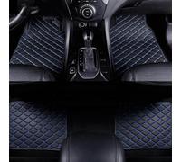 BINNXC 4 Piezas Coche Cuero Alfombrillas para Renault Captur 2019-2024, Coche Alfombrilla Antideslizantes a Medida ProteccióN Moqueta Impermeable Alfombras, Accesorios Interiores,J-Black Blue