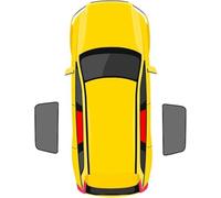BINNXC Coche Parasoles para BMW X6 E71 2008-2015, Delanteras Trasera Ventanas Laterales Transpirable Calor Protección Parasoles,B- 2pcs(Rear Doors)