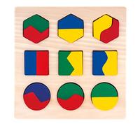 BINO 84029 - Puzzle geomtrico de madera , color/modelo surtido