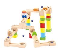 Bino & Mertens- Pista de Bolas 40 Piezas, Multicolor (Mertens GmbH 82071)