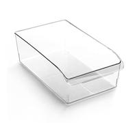 BINO | Plastic Storage Bins, X-Large | THE CURVE COLLECTION | Multi-Use Organizer Bins | Built-In Handle | BPA-Free | Pantry Organization | Home Organization | Fridge Organizer | Freezer Organizer