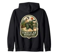 Binocular Morning Aves Naturaleza Sudadera con Capucha