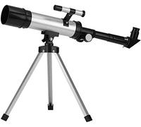 Binoculares Alta Potencia, Telescopio Astronómico 360X50 Mm Telescopio Astronómico Tubo Refractor Monocular Alcance con Trípode Telescopio Astronómico, Plata, 39.5X21.5X8.5Cm Interiores/Exteriores