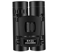 Binoculares compactos Binoculares Plegables 8x21 para Adultos y niños HD Bak4 Optics Lenes Mini telescopio para observación de Aves, conciertos de ópera, Viajes, Caminatas, al Aire Libre - Compacto