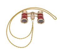 Binoculares de ópera con Gafas de Teatro 3X25, Binoculares Gran Angular HD con Cadena para Conciertos y Binoculares de Teatro Observación de Aves Caza Al Aire Libre Camping