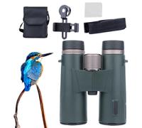 Binoculares De Viaje - Prismáticos para Senderismo Adultos,Lentes Ed, Antideslizantes, Impermeables, Visión Nocturna con Poca Luz, Alta Definición para Observación De Aves Caza Senderismo