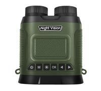 Binoculares de visión Nocturna 1080P, telescopio infrarrojo HD 850nm con Zoom Digital 8X, Gafas nocturnas for, vigilancia Acampada, 350 m Observación y Registro(Groen)