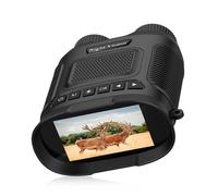 Binoculares de visión Nocturna 1080P, telescopio infrarrojo HD 850nm con Zoom Digital 8X, Gafas nocturnas for Caza, vigilancia Acampada, 350 M para Camping y Seguridad(Black)