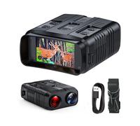 Binoculares de Visión Nocturna Digitales R19 4K 1080P con Visión Nocturna por Infrarrojos y Grabadora de 300 M para Caza Al Aire Libre y Acampada