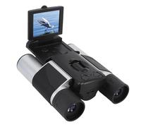 Binoculares Digitales con Cámara, Binoculares de Alta Potencia con Zoom Digital 8X, Videos de 2.5K Cámara de 48MP, Pantalla a Color de 2 Pulgadas, Lente Objetivo de 25 Mm (Silver)