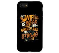 Binoculares Divertidos para Amantes de Las Aves Humor Observación de Aves Carcasa para iPhone SE (2020) / 7/8