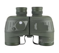 Binoculares Militares con brújula de telescopios telémetro estabilizados visión Nocturna 10x50 LLL para Camping y Seguridad(Green)