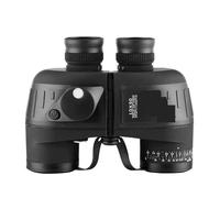 Binoculares Militares con brújula de telescopios telémetro estabilizados visión Nocturna 10x50 LLL para Camping y Seguridad(Black)