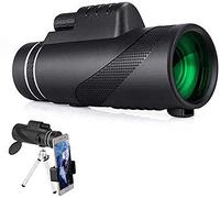 Binoculares monoculares Monoculares de Alta Potencia 40x60 para Adultos Monocular HD para Adultos con Soporte para teléfono Inteligente y trípode Monoculares Impermeables Binoculares para Ta